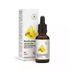 Kurkuma Ekstrakt w Kroplach 30 ml NovaSol Aura Herbals Artykuły Spożywcze