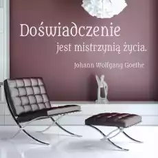 Cytat doświadczenie jest mistrzynią życia 1768 naklejka samoprzylepna Dom i ogród Wyposażenie wnętrz Dekoracja Naklejki