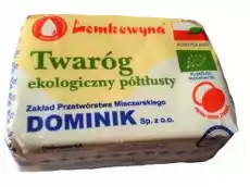 TWARÓG PÓŁTŁUSTY BIO około 027 kg ŁEMKOWYNA Artykuły Spożywcze Nabiał