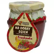 Miód z truskawką Na dobry dzień Pszczelarz Kozacki 220g Artykuły Spożywcze Miód