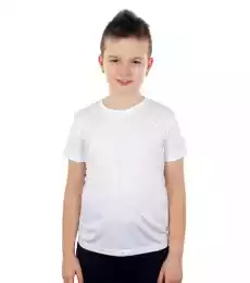 Tshirt sportowy Dziecięcy Dzieci Biały XL Dla dziecka Odzież dziecięca Koszulki dziecięce