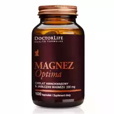 Doctor Life Magnez Optima chelat aminokwasowy i Jabłczan Magnezu 200mg suplement diety 100 kapsułek Zdrowie i uroda Zdrowie Witaminy minerały suplementy diety