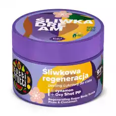 Farmona Tutti Frutti regenerujący peeling cukrowy do ciała Śliwka i Cynamon Oxy Shot PP 300g Zdrowie i uroda Kosmetyki i akcesoria Pielęgnacja ciała Balsamy mleczka peelingi do ciała