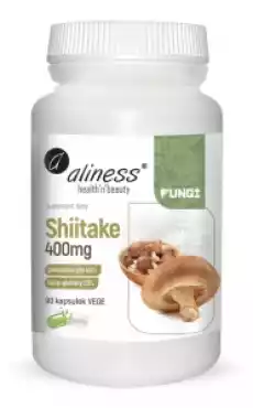 Shiitake ekstrakt 4020 400mg x 90caps Aliness Artykuły Spożywcze