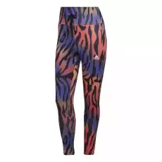 Legginsy damskie adidas Running Essentials Tiger Print 78 wielokolorowe HA6606 Odzież obuwie dodatki Bielizna damska Leginsy