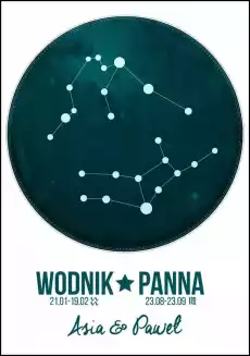 Znaki Zodiaku dla par plakat Wymiar do wyboru 20x30 cm Dom i ogród Wyposażenie wnętrz Dekoracja Obrazy i plakaty