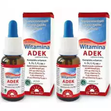 2 x Witamina ADEK Kompleks Witamin AD3EK2MK7 20 ml Dr Jacobs Artykuły Spożywcze