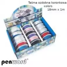 Penword Taśma ozdobna koronkowa 18 mmx1m 18 szt Prezenty Pakowanie prezentów