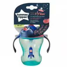 Tommee Tippee Straw Cup kubek niekapek ze słomką 6m Boy 230ml Dla dziecka Akcesoria dla dzieci