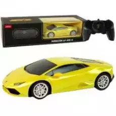 Auto RC Lamborghini Huracan Rastar 124 żółte Leantoys Dla dziecka Zabawki Rowerki i inne pojazdy dla dzieci