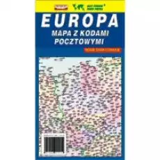 Europa 15 200 000 mapa z kodami pocztowymi Książki Literatura podróżnicza