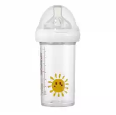Butelka ze smoczkiem do karmienia niemowląt Słońce tritanowa 6 m 210 ml Le Biberon Français Dla dziecka Akcesoria dla dzieci Karmienie dziecka Butelki i akcesoria