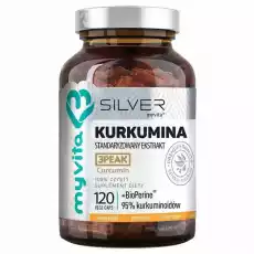 Silver Pure Kurkumina BioPerine 120 Vege Kapsułek MyVita Artykuły Spożywcze