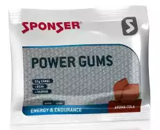 żelki energetyczne sponser power gums cola 75g Sport i rekreacja Odżywki i suplementy