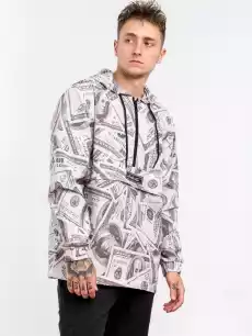 MT1044 Mister Tee Dollar Windbreaker Sand Odzież obuwie dodatki Odzież męska Okrycia wierzchnie męskie Kurtki męskie