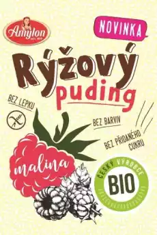 BUDYŃ RYŻOWY MALINOWY BEZGLUTENOWY BIO 40 g AMYLON Artykuły Spożywcze Nabiał