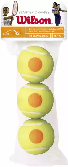 Piłki do tenisa ziemnego Wilson Starter Easy 3szt 137001 Sport i rekreacja Tenis i pokrewne Tenis ziemny Piłki do tenisa