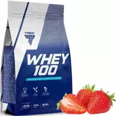 Trec Whey 100 białko WPC 700g o smaku truskawkowym Artykuły Spożywcze