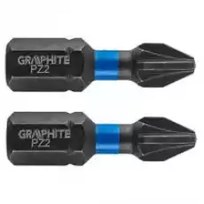 Graphite Bity udarowe PZ2 x 25 mm 2 szt Dom i ogród Narzędzia i warsztat Elektronarzędzia