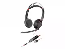 POLY Blackwire C5220 USBA 5200 Series Headset on ear USB 35mm jack Komputery Akcesoria komputerowe Inne akcesoria komputerowe