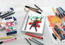 ZESTAW 6 PISAKÓW PITT ARTIST PEN MANGA SHOJO FABERCASTELL Biuro i firma Akcesoria biurowe Artykuły plastyczne