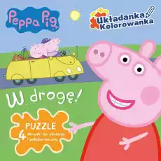 W drogę peppa pig układanka kolorowanka Książki Dla dzieci