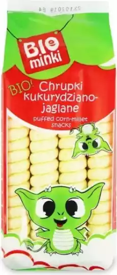 CHRUPKI KUKURYDZIANOJAGLANE SPIRALE BEZGLUTENOWE BIO 60 g BIOMINKI Artykuły Spożywcze Czipsy i chrupki