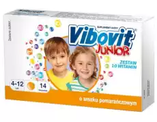 VIBOVIT Junior x 14 saszetek smak pomarańczowy Sport i rekreacja Odżywki i suplementy Witaminy i minerały