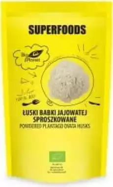 ŁUSKI BABKI JAJOWATEJ SPROSZKOWANE BIO 150 g BIO PLANET Zdrowie i uroda Zdrowie Witaminy minerały suplementy diety