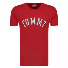 TSHIRT MĘSKI TOMMY HILFIGER CZERWONY Odzież obuwie dodatki Odzież męska