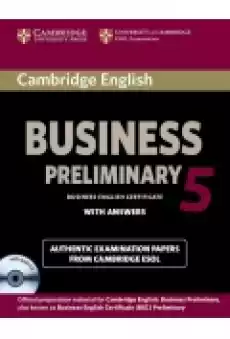 Cambridge English Business 5 Preliminary Selfstudy Pack Książki Podręczniki w obcych językach