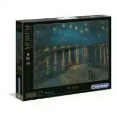 Puzzle 1000 el Museum Collection Van Gogh Notte stellata sul Rodano Clementoni Dla dziecka Zabawki Puzzle