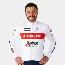 Koszulka rowerowa termiczna męska Santini TrekSegafredo Replica LS Sport i rekreacja Akcesoria turystyczne Odzież Koszulki