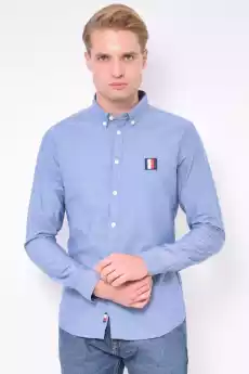 KOSZULA MĘSKA TOMMY HILFIGER NIEBIESKA OXFORD Odzież obuwie dodatki Odzież męska Koszule męskie