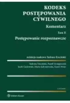 Kodeks postępowania cywilnego Komentarz Książki Prawo akty prawne