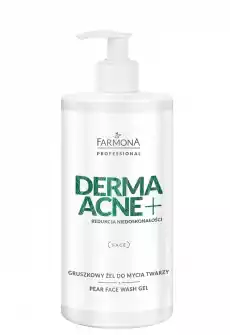 Farmona Professional Derma Acne Gruszkowy żel do mycia twarzy 500ml Zdrowie i uroda Kosmetyki i akcesoria Pielęgnacja twarzy