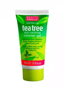 Beauty Formulas Tea Tree Skin Clarifying Blemish Gel punktowa kuracja na pryszcze 30ml Zdrowie i uroda Kosmetyki i akcesoria Pielęgnacja twarzy Serum do twarzy