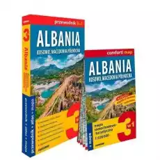 Comfort map Albania Kosowo Macedonia 3w1 Książki Turystyka mapy atlasy