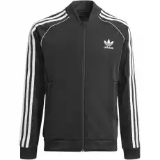 Bluza rozpinana dziecięca adidas ORIGINALS ADICOLOR SST TRACK TOP czarna GN8451 Odzież obuwie dodatki Bluzy i swetry