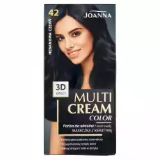 Joanna Multi Cream Color Farba do włosów hebanowa czerń 42 Zdrowie i uroda Kosmetyki i akcesoria Pielęgnacja i stylizacja włosów Farby i szampony koloryzujące