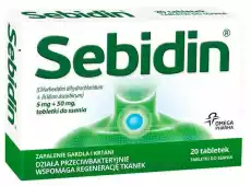 SEBIDIN x 20 tabletek do ssania Zdrowie i uroda Zdrowie Leki Przeziębienie i grypa