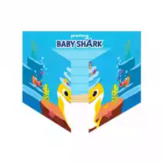 Zaproszenia z kopertą Baby Shark niebieskie 8szt Gadżety Imprezowe Pozostałe