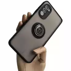 Etui Bizon Case Hybrid Ring do Motorola Moto G52G82 czarne Telefony i akcesoria Akcesoria telefoniczne Pokrowce i kabury do telefonów