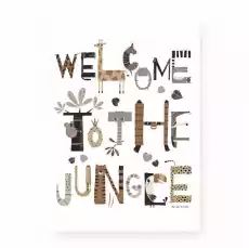 Welcome to the jungle plakat A3 Dla dziecka Pokoik dziecięcy Dziecięce akcesoria dekoracyjne