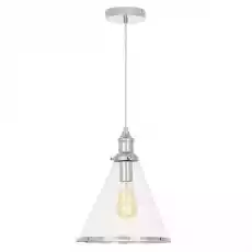 Lampa Sufitowa Wisząca Fendi Chromowana 27x27x35cm Dom i ogród Wyposażenie wnętrz Oświetlenie Lampy sufitowe