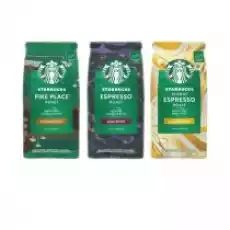 Starbucks Kawa ziarnista Pike Place Roast Espresso Roast Blonde Roast Espresso Zestaw 3 x 200 g Artykuły Spożywcze Kawa