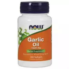 Garlic Oil Olej z Czosnku 3 mg Czosnek 100 kapsułek NOW FOODS Zdrowie i uroda Zdrowie Witaminy minerały suplementy diety