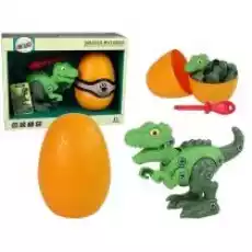 Zestaw Dinozaur Tyranozaur Rex z Jajkiem DIY Leantoys Dla dziecka Zabawki Zabawki kreatywne