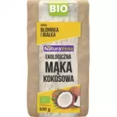 NaturaVena Mąka kokosowa 500 g Bio Artykuły Spożywcze Mąka