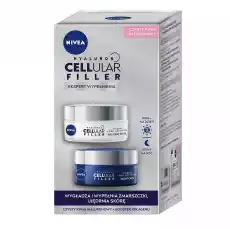 Nivea Cellular Filler zestaw przeciwzmarszczkowy krem na dzień 50ml przeciwzmarszczkowy krem na noc 50ml Zdrowie i uroda Kosmetyki i akcesoria Pielęgnacja twarzy Kremy do twarzy